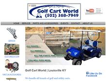 Tablet Screenshot of golfcartworld.com
